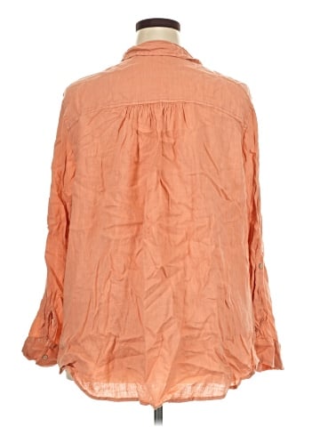 Sigrid Olsen 3/4 Sleeve Button-Down Shirt (view 2)