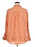 Sigrid Olsen 100% Linen Orange 3/4 Sleeve Button-Down Shirt Size 3X - photo 2