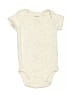 Carter's Solid Ivory Short Sleeve Onesie Size Newborn - photo 1