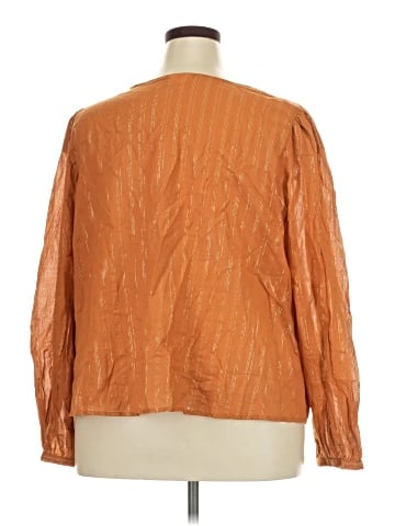 a.n.a. A New Approach Long Sleeve Blouse (view 2)