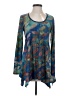 Soft Surroundings Blue Long Sleeve Blouse Size XS - photo 1