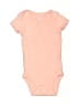 Carter's 100% Cotton Solid Pink Short Sleeve Onesie Size Newborn - photo 1