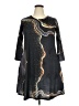 Camisa Graphic Black Casual Dress Size XXL - photo 1