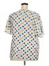 Impressions Hearts White Short Sleeve Blouse Size 3X (estimated) - photo 2