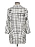 A. Byer 100% Polyester Checkered-gingham Silver 3/4 Sleeve Blouse Size M - photo 2