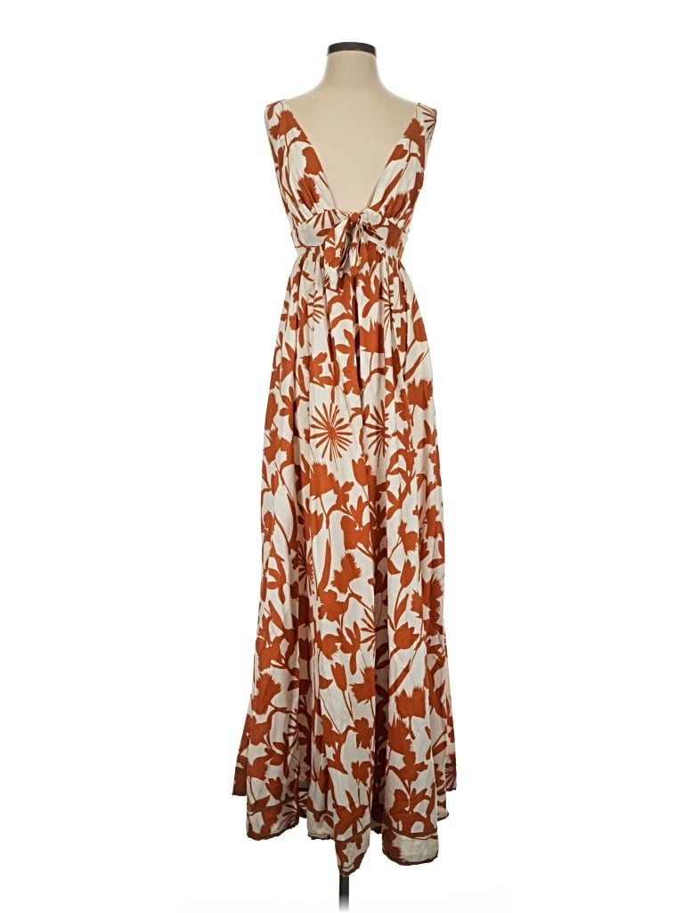 Pre-owned Aakaa Casual Dress In Brown
