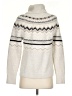 Ann Taylor LOFT Chevron-herringbone Ivory Turtleneck Sweater Size S - photo 2