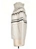 Ann Taylor LOFT Chevron-herringbone Ivory Turtleneck Sweater Size S - photo 5