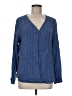 dalia 100% Rayon Blue Long Sleeve Blouse Size M - photo 1