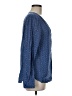 dalia 100% Rayon Blue Long Sleeve Blouse Size M - photo 4