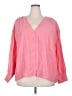 Nordstrom Pink Long Sleeve Blouse Size 3X - photo 1