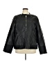 City Chic 100% Polyurethane Solid Black Jacket Size 24 Plus (XXL) - photo 1