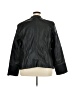 City Chic 100% Polyurethane Solid Black Jacket Size 24 Plus (XXL) - photo 2