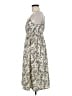 Unbranded 100% Polyester Print Ivory Casual Dress Size 6 - photo 5