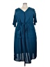 Good Luck Gem 100% Polyester Blue Casual Dress Size 3X - photo 1