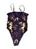 MATTE Collection Print Blue One Piece Swimsuit Size XL - photo 2