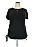Rouge Black Short Sleeve Top Size 3X - photo 1