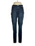 Jennifer Lopez Solid Blue Jeans Size 10 - photo 1