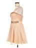 Bee Darlin 100% Polyester Gold Cocktail Dress Size 13 - 14 - photo 5