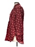 Fun2Fun 100% Polyester Polka Dots Burgundy Long Sleeve Blouse Size L - photo 5