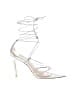 Stuart Weitzman Silver White Heels Size 6 1/2 - photo 1
