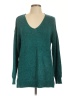 Liz Claiborne Metallic Teal Pullover Sweater Size L - photo 1