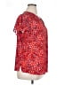 Fun2Fun 100% Polyester Stars Red Short Sleeve Blouse Size 1X - photo 4