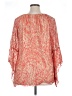New Directions Orange 3/4 Sleeve Blouse Size XL - photo 2
