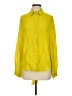 Zara Yellow Long Sleeve Button-Down Shirt Size S - photo 1