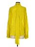 Zara Yellow Long Sleeve Button-Down Shirt Size S - photo 2