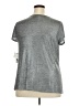 Liz Claiborne Metallic Silver Short Sleeve Top Size 2X - photo 2