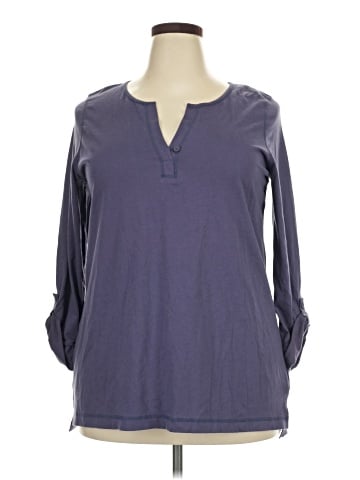 Avenue Long Sleeve Henley (view 1)