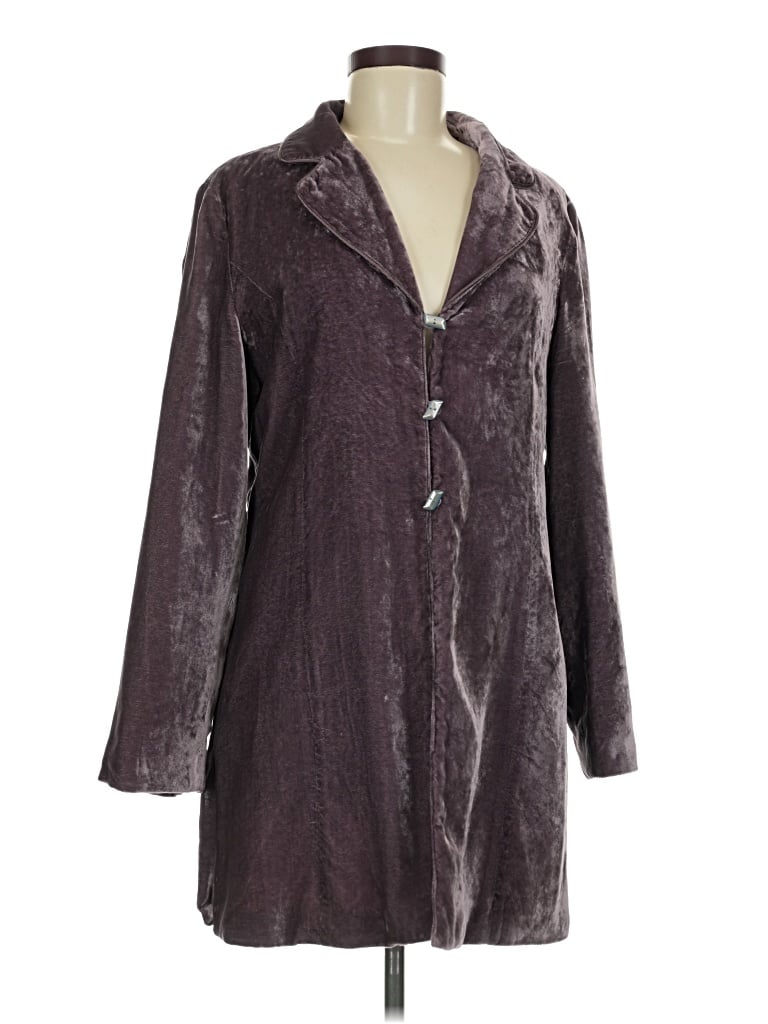 Pre-owned Jjill Coat In Purple