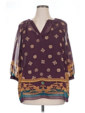 Nicole by Nicole Miller 3/4 Sleeve Blouse (view 1)