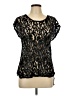 Bobeau Black Short Sleeve Top Size L - photo 1