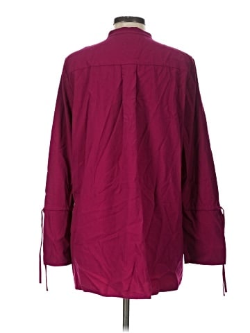 Lafayette 148 New York Long Sleeve Button-Down Shirt (view 2)