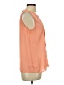 Alya 100% Polyester Orange Sleeveless Blouse Size L - photo 4