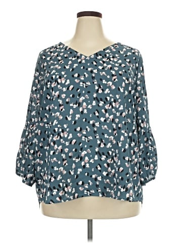 Collective Concepts 3/4 Sleeve Blouse (view 1)