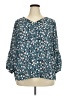 Collective Concepts 100% Polyester Teal 3/4 Sleeve Blouse Size 2X - photo 1