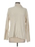 Gap 100% Cotton Solid Ivory Turtleneck Sweater Size M - photo 1