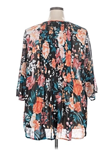Roaman's 3/4 Sleeve Blouse (view 2)