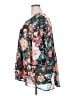 Roaman's 100% Polyester Floral Teal 3/4 Sleeve Blouse Size 24W - photo 5