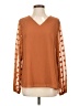 Cupshe 100% Polyester Orange Long Sleeve Blouse Size S - photo 1
