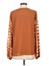 Cupshe 100% Polyester Orange Long Sleeve Blouse Size S - photo 2