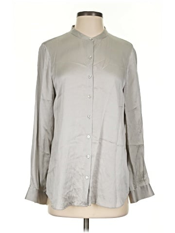 Eileen Fisher Long Sleeve Silk Top (view 1)