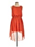 Soprano 100% Polyester Paisley Orange Casual Dress Size L - photo 1