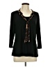 Adele & May Black 3/4 Sleeve Top Size L - photo 1