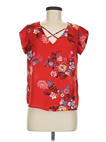 Lily White Short Sleeve Blouse (view 1)