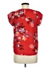 Lily White 100% Polyester Red Short Sleeve Blouse Size M - photo 2