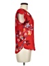 Lily White 100% Polyester Red Short Sleeve Blouse Size M - photo 4